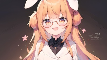 可爱萌系兔耳女孩