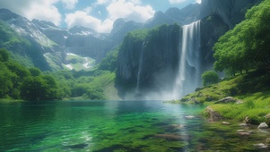 碧水蓝天