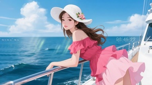 大海游轮女孩
