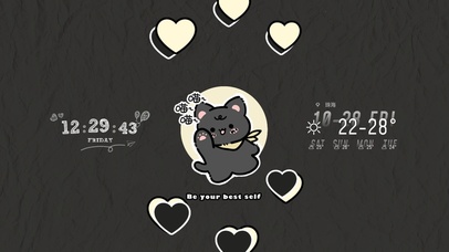 简约hello猫小黑