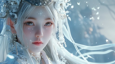 4K 冰雪女王 寒冬之城 雪女