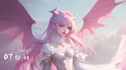 粉色翅膀的女孩