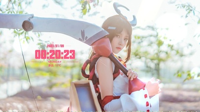 4K桔梗美少女丨元气壁纸