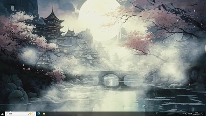 樱风揽月-桌面主题