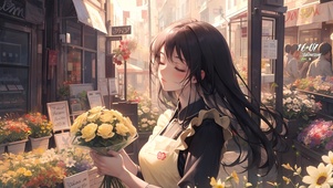 花店治愈美女