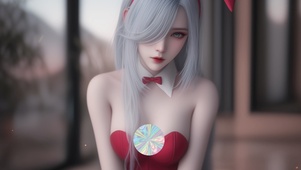 可爱兔女郎