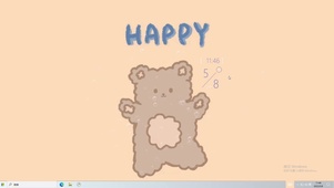 HAPPY  熊  电脑主题