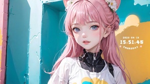 4k可爱油墨少女