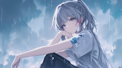 二次元甜美治愈萌系少女