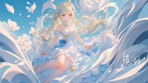 4K 玲珑动漫女孩