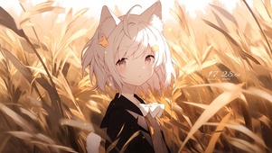 猫耳呆萌女孩