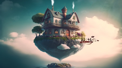 治愈 空中漂浮的房子