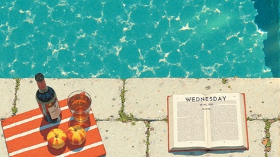 泳池边的悠闲治愈时光