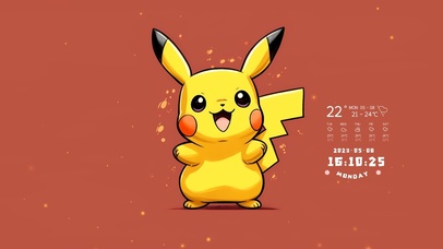 可爱开心皮卡丘