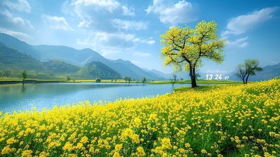 三月油菜花盛开