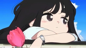拿花的女孩