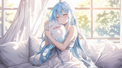 雪墨壁纸丨利姆露丨曦蓝绮情丨