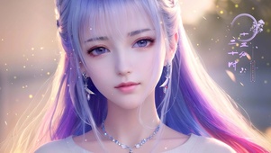 紫发美女