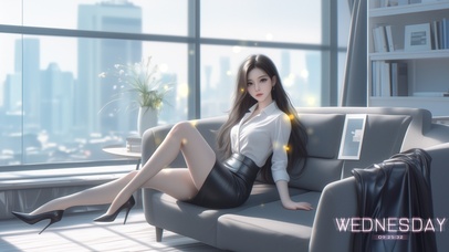 她的笑容温暖如阳光