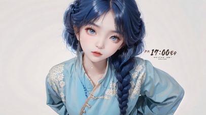 4k治愈古韵唯美女孩