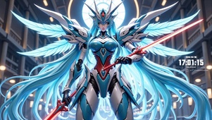 宙蓝美少女