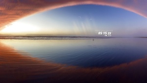 梦幻夕阳湖畔