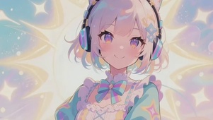二次元氛围感萝莉少女