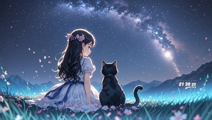 黑猫女孩