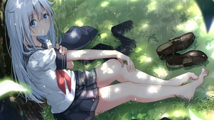休息中的少女