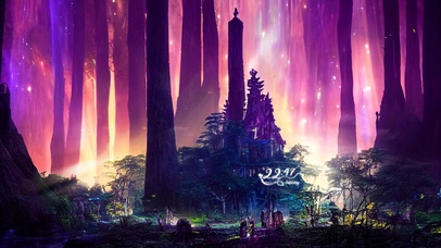 唯美梦幻秘境森林城堡