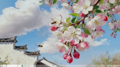 春天的海棠花