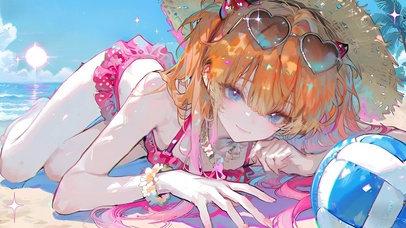 明日香-海边泳装少女