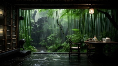 雨季茶舍·护眼