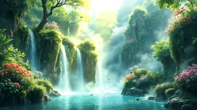 AI生成-护眼-林间雅境第一版