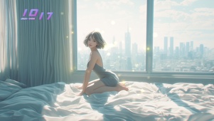 她的身影宛如浮光掠影