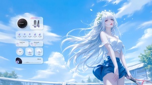 清新网球少女