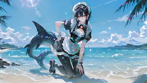 艾莲-海边女仆少女