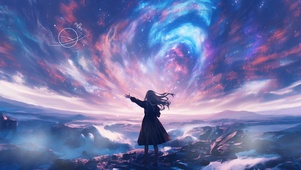 唯美星河女孩