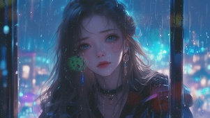 听雨的女孩