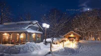 唯美治愈冬天的夜晚