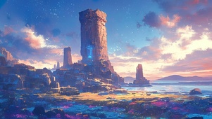 神秘海边遗迹