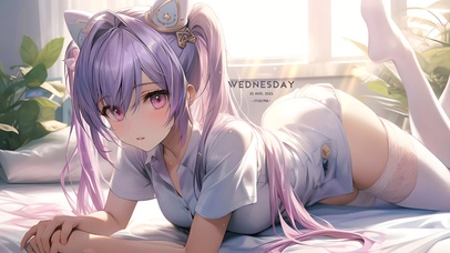 纯欲双马尾少女