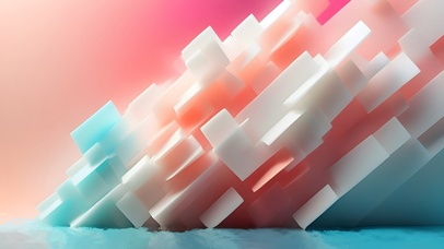 彩色几何色块极简主义03