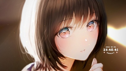 阳光下的少女