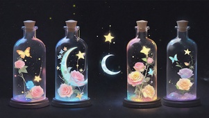 唯美瓶中花