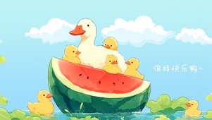 保持快乐鸭