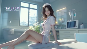 美女护士气息如初秋的果实