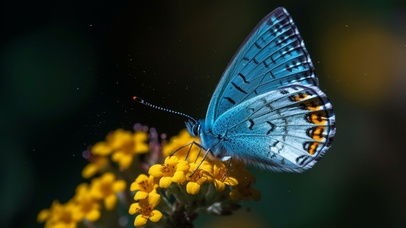 蓝色蝴蝶