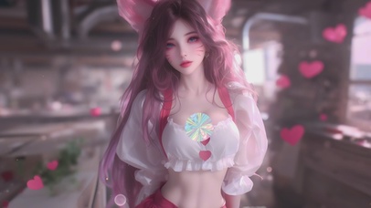 甜美猫耳可爱制服女孩