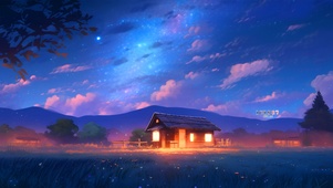 夜空祥云小屋
